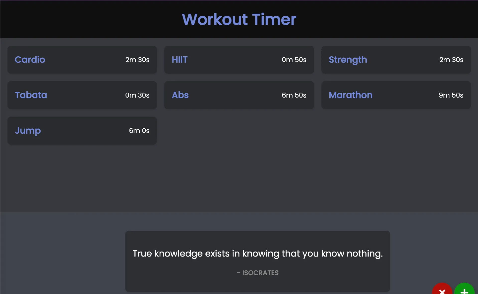 project image for Quotable Workouts
